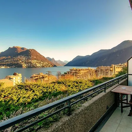 Apartment Paradise By Quokka 360 - With A 180 View Of The Gulf Of Lugano Paradiso